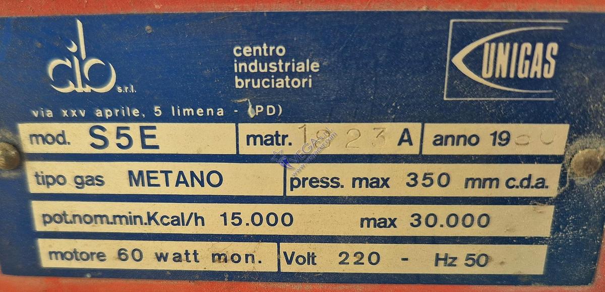 Usato Civil burner CIB UNIGAS mod. S5E