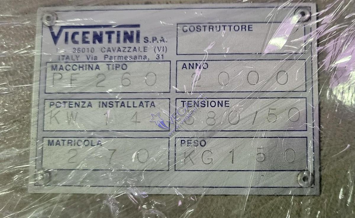 Usato Rotary press VICENTINI mod. FULGOR 260
