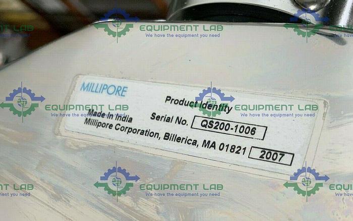 Used Millipore QuikScale 200 x 1100 Chromatography Column 33 Liter w/ Hand Pump