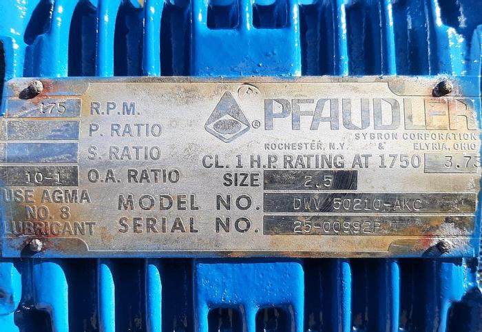 Used Reactor, 50 Gallon, G/L, 25 PSI, FV, Jkt, Agit, Pfaudler #S744351