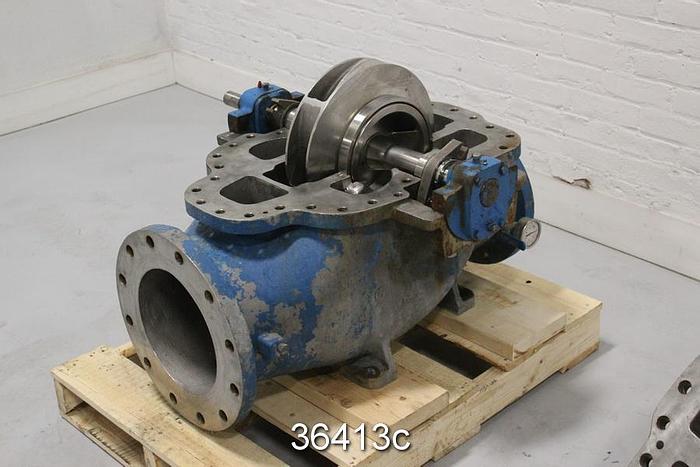 Used Goulds 3410 8x10x14 Split Case Pump, 6 Vane 14" Impeller #36413