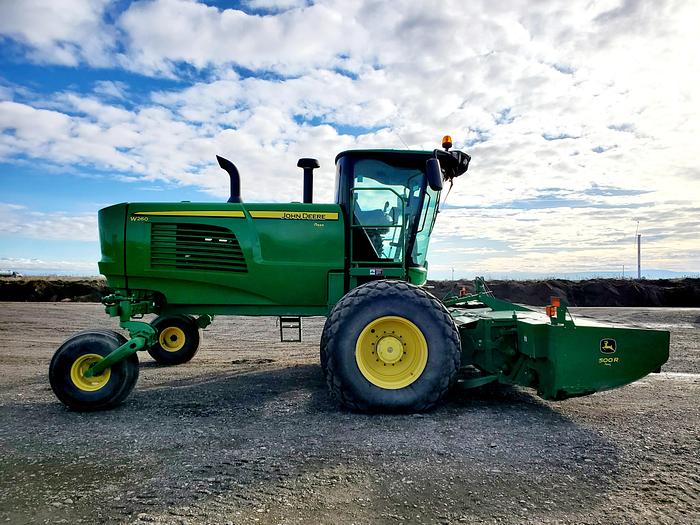 Used 2018 John Deere W260 Windrower w/ 1100 hrs