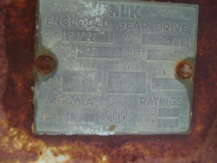 Used Reducer, Gear Box, 100 HP, 69.51:1, Parallel, Falk #S642250