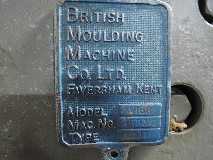 Used BRITISH MOLDING MACHINE V1811 TYPE BT1 MANUAL MOLDING MACHINE