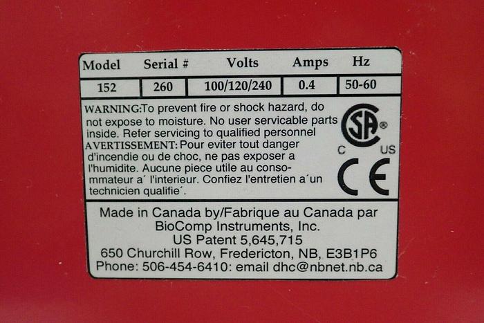 Used BioComp Model 152 PGF ip Piston Gradient Fractionator