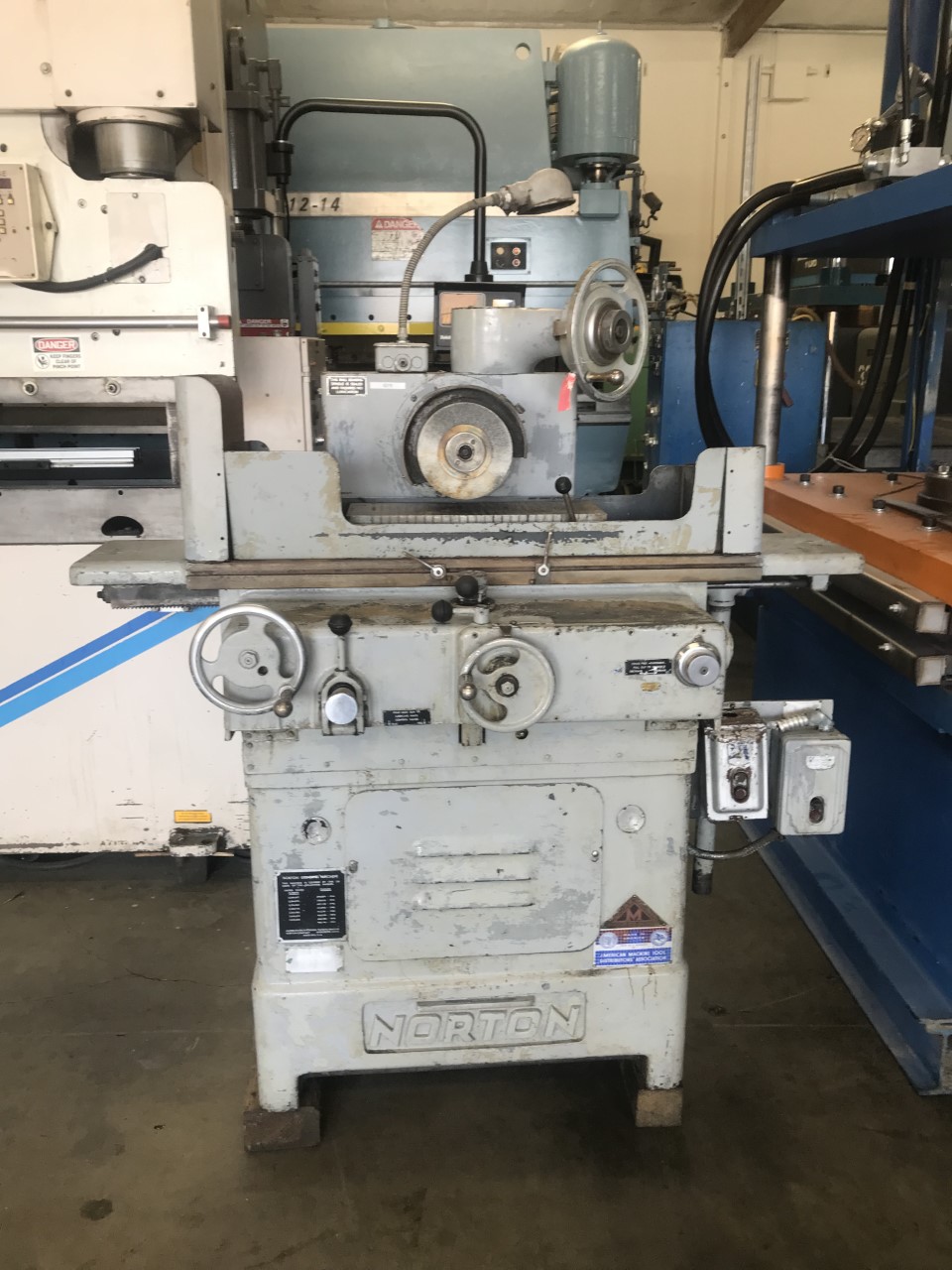 Used NORTON S-3 2 AXIS AUTOMATIC SURFACE GRINDER 6" X 18" #6278