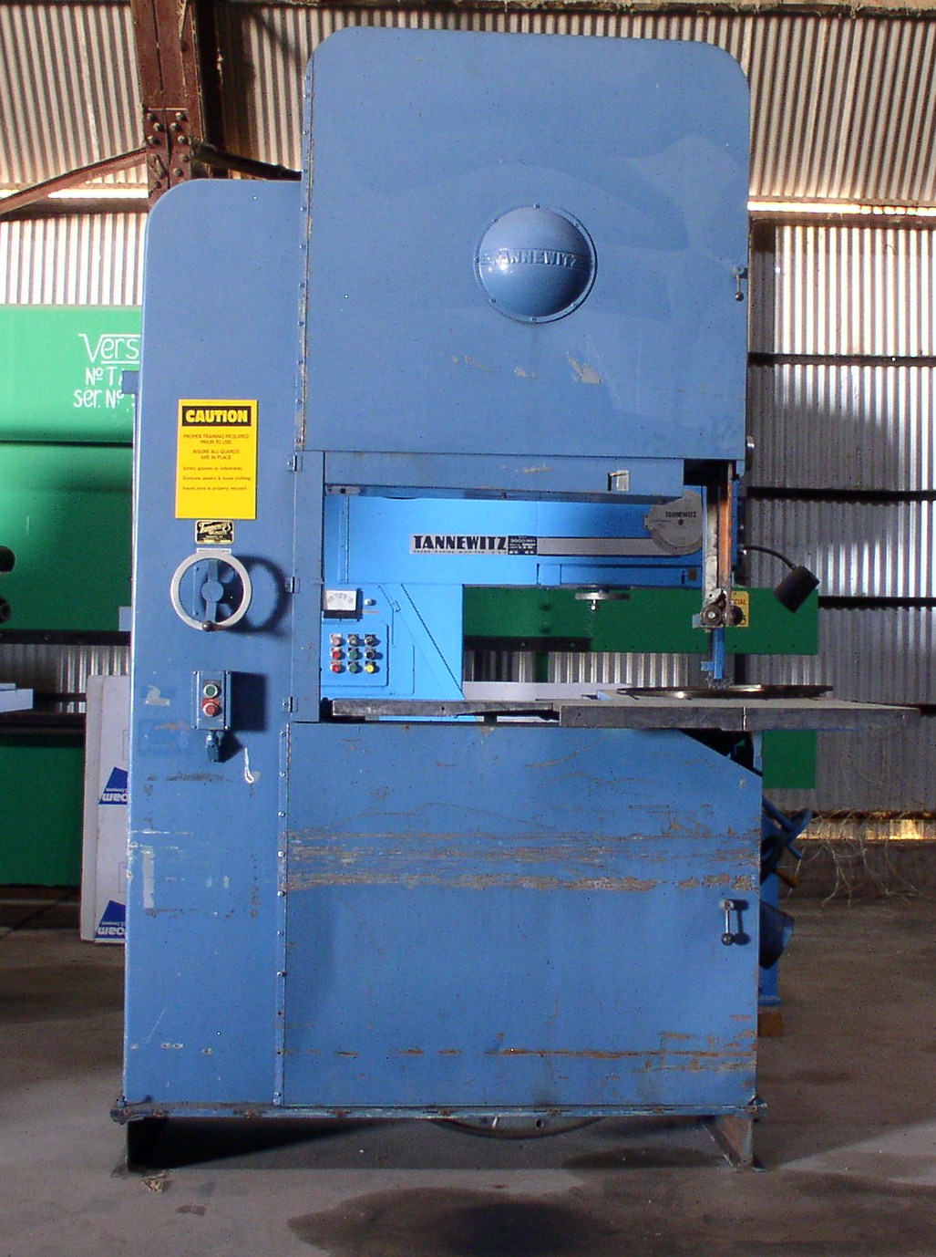 Used 42" Tannewitz Model RHNE Vertical Band Saw; S/N 73242