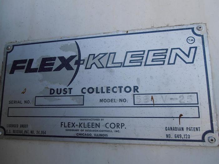 Used Dust Collector, Bin Vent, Flex Kleen, Model S8BV-25, #S739247