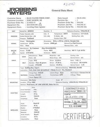 Used GREEY MIXING 3-VS-75 #21240