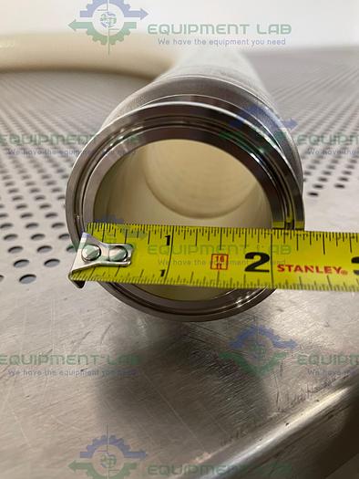 Used Sani Tech  STHT-WR-2000 84" Silicone Hose w/ 2" Sanitary Fitting