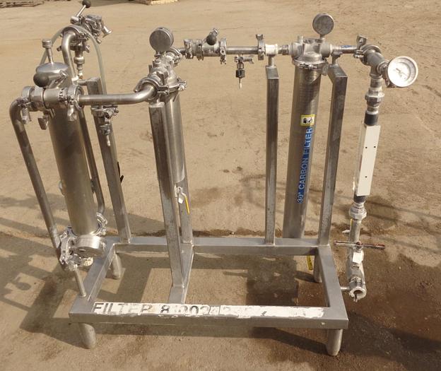 Used Filter, Cartridge, 10" to 30", S/st, Pall, (3) Filters #S743339