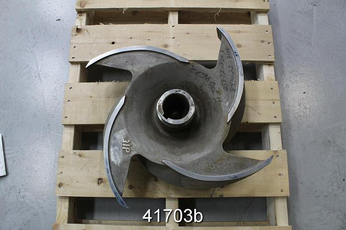 Unused Goulds 3175 8x10x22/8x14x22 4-Vane 22.5" Stainless Steel Impeller #41703