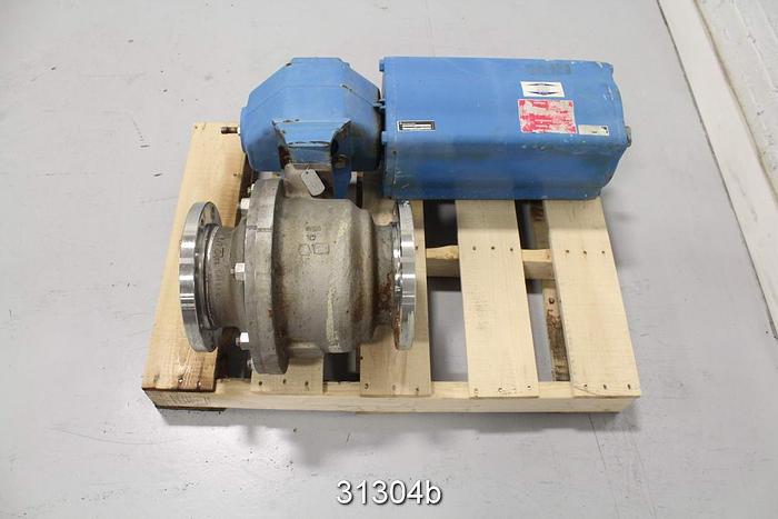 Used Neles Jamesbury MT0600CAGAS6SJKTTBA  6" Control Ball Valve #31304