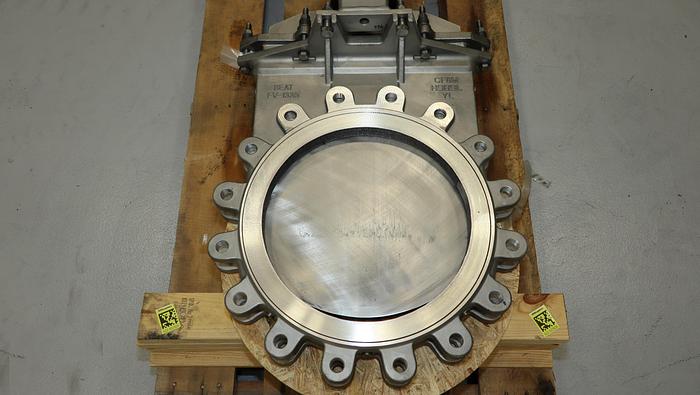 Used Fabri-Valve 16" Air Operated Knife Gate Valve #44551