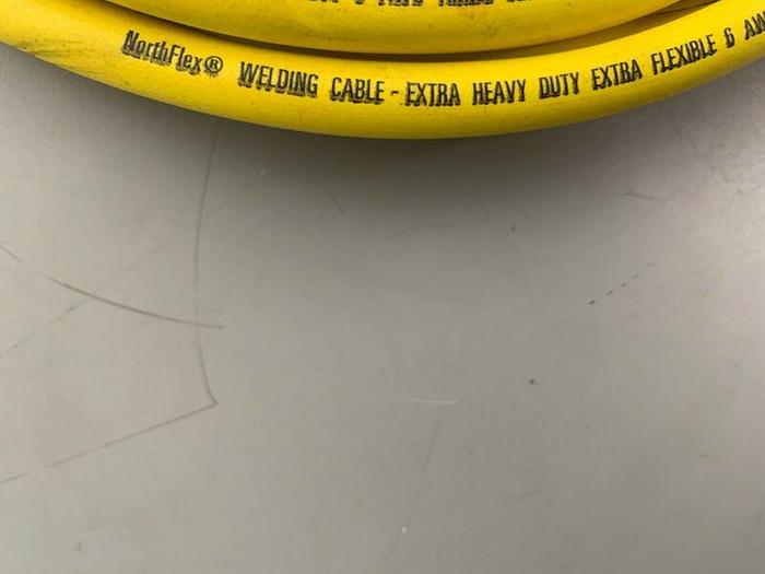 Used Lot of 6 North Flex 15FT Copper Welding Cable w/ Mueller 21A 50-AMP Spring Clip
