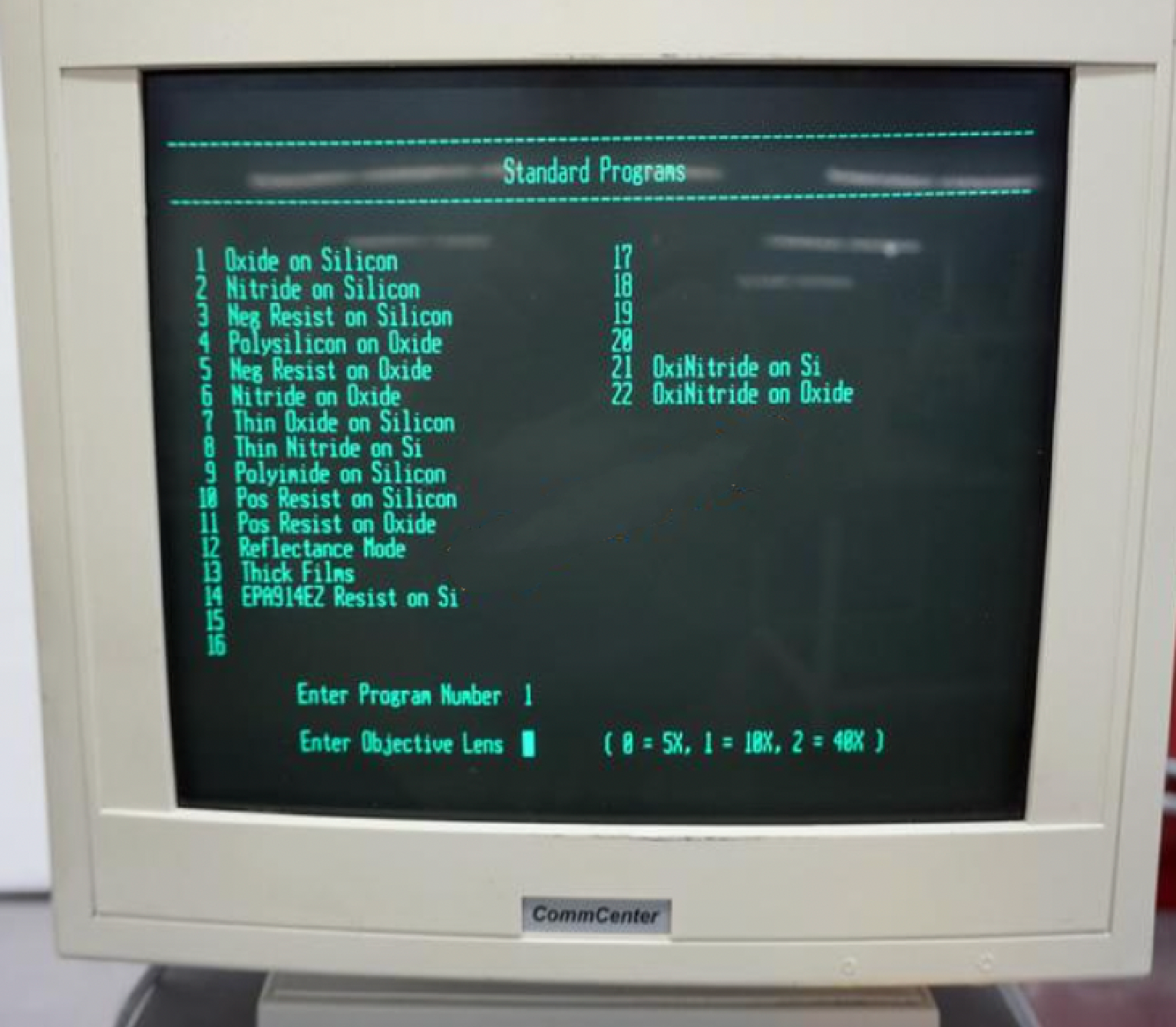 Used Nanometrics Nanospec AFT2100 Film Thickness Measurement System