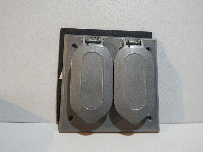 Perfect Line WR281-C Duplex Outdoor Outlet Receptacle Cover, Two Gang w/ Gaskets GHA-127