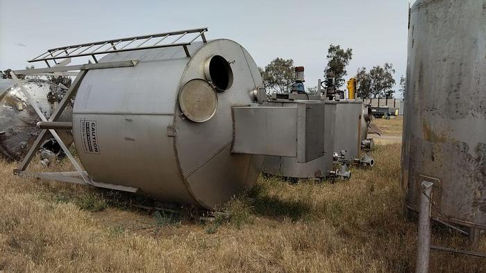 Used Silo, 365 CF, S/st, 8' x 6', 55 Lbs/CF, Auger, #S740292