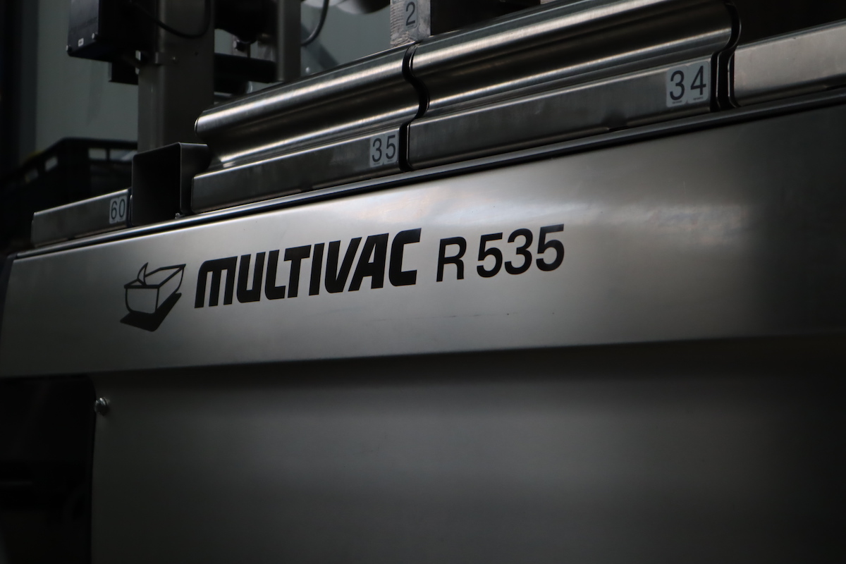 Used Multivac R535 thermoformer with Mettler Toledo inspection