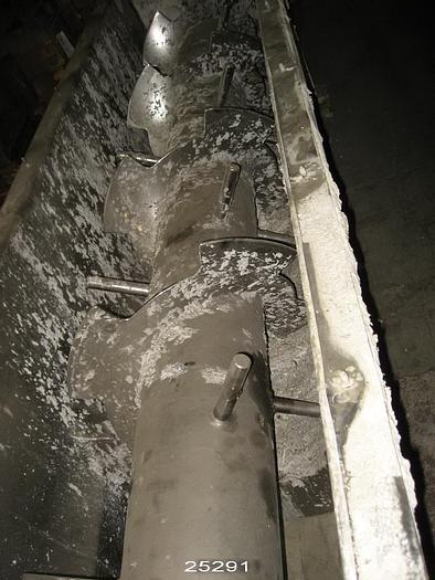 Used Kvaerner Hymac CF-2408.80 Screw Conveyor/Breaking Screw, 120" Long, 25" Wide, With 12" Diameter Center Shaft With 25 Hp, 1770 Rpm, 460V, Fr 284T, Sf 1.15 Motor #25291