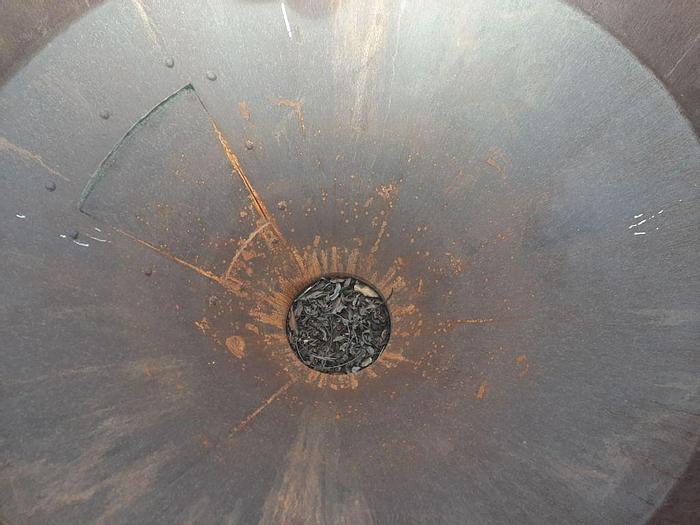 Used Bin, 45 CF, C/st, 53" x 55", Cone Bottom, Portable #S744335