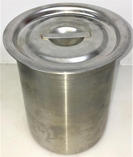 Used Polar 2Y-0 Stainless Steel Storage Beaker with Cover - 2L