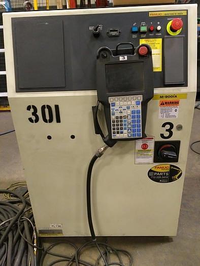 Used 2012 FANUC M900iA/600 6 AXIS CNC ROBOT WITH R30iA & 15' 7TH AXIS TRACK