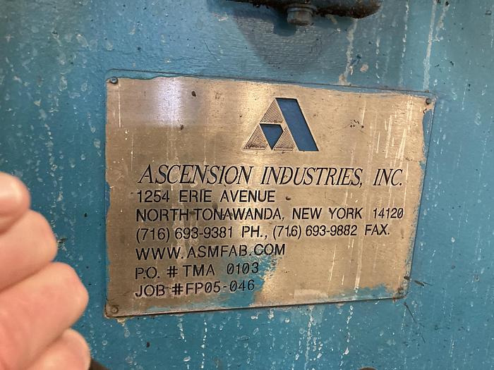 Used 25 CU. FT. ASCENSION INDUSTRIES FILTER PRESS (#9908)