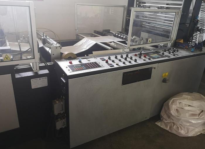 Used 1998 De Benardi 80G -SH for the production of film soft loop handles bags
