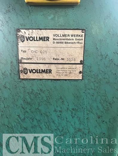 Used 1996 Vollmer CHC 025 Topper Facer