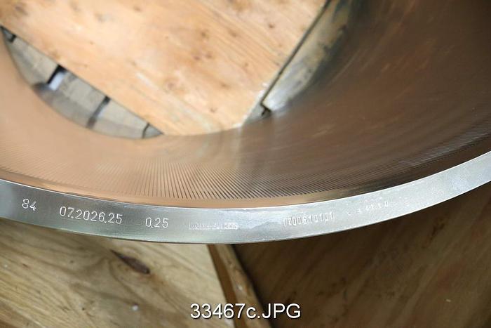 Unused Voith VS 30 Pressure Screen Basket, 0.010" C-Bar Slots #33467