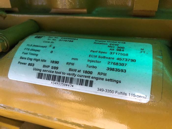 Caterpillar generators Marine Tier II with class certificates