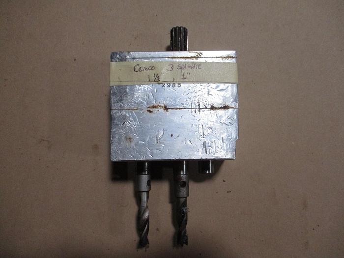 Used CEMCO 3-SPINDLE FIXED CENTER BORING HEAD 
