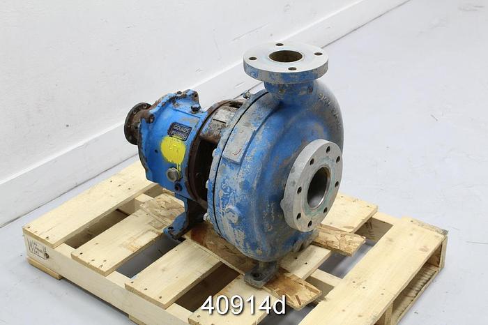 Used Goulds 3196 3x4x13, CD4M Casing, 6-Vane SS Impeller #40914