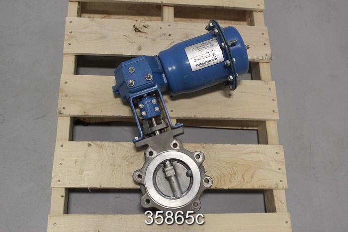 Used Neles Jamesbury 4" Air Operated Knife Gate Valve ,815l-11-3600-MT #35865