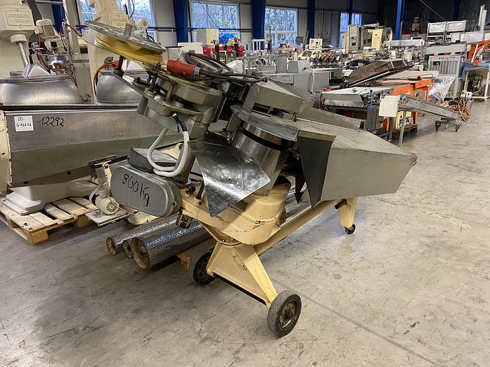 Gebraucht gebr. Clipsmaschine THÜRLINGS Type 23-A mit Einlaufband.