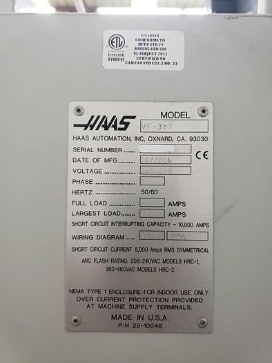 Used 2014 HAAS  VF-3YT