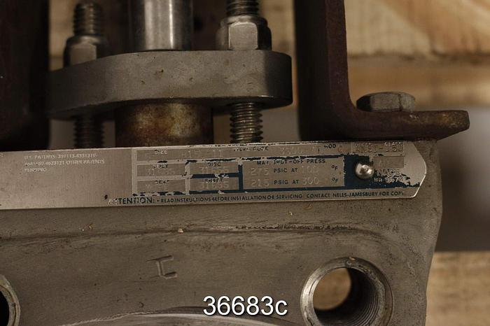 Used Neles Jamesbury 815L-11-3600MT 6" Hand Operated Wafer Sphere Butterfly Valve #36683