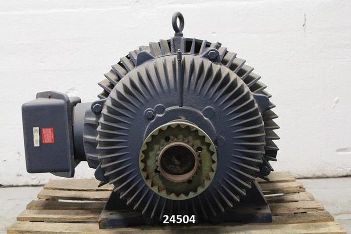 Used Marathon 8E444TTFS6536ET Ac Motor, 125 Hp, 460V, 444T Frame, 1780 Rpm, Tefc, Code G, Design B, Type Tfs, 1.15Sf, 95.8% Efficienct, Severe Duty, Xri High Efficiency #24504