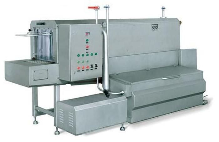 Roser Model TL-335-AE-2686 (700/hour) Crate Tunnel Washer with Steam Heating
