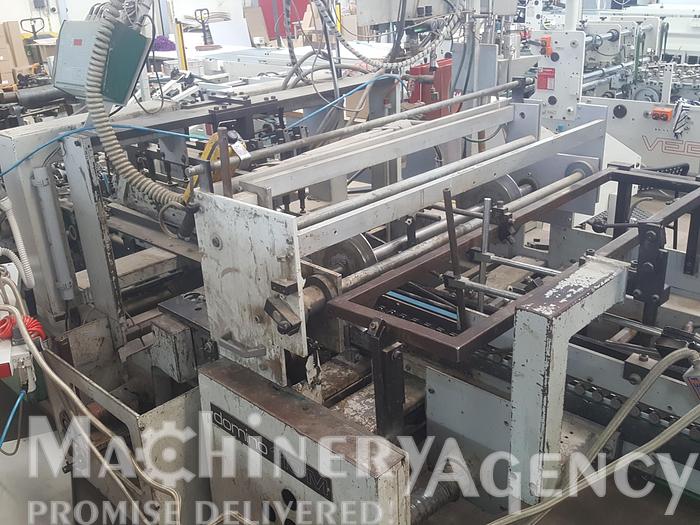 Used 1984 Bobst DOMINO 110-M Folder gluer 4+6 corners