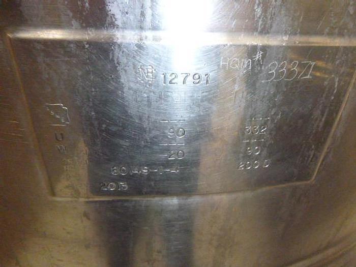 Used 200 GALLON LEE KETTLE WITH BASKET - S/S - 90 PSI