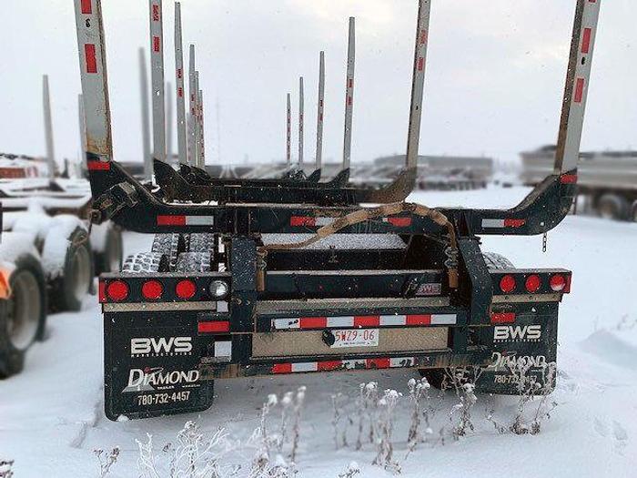 Used 2020 BWS Tridem Hay Rack Logging Trailer