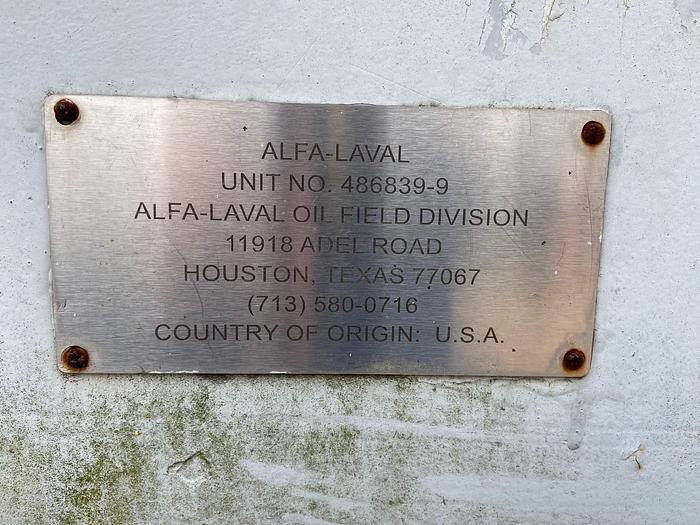 Used 1998 Alfa Laval DMNX 418B-31G