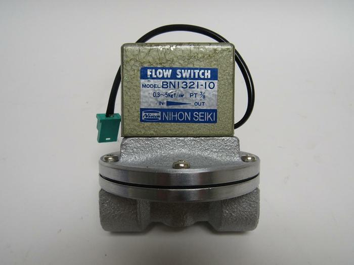 Used Nihon Seiki Flow Switch BN1321-10 0.03 - 0.05 MPa Female 3/8" Ports (3946)