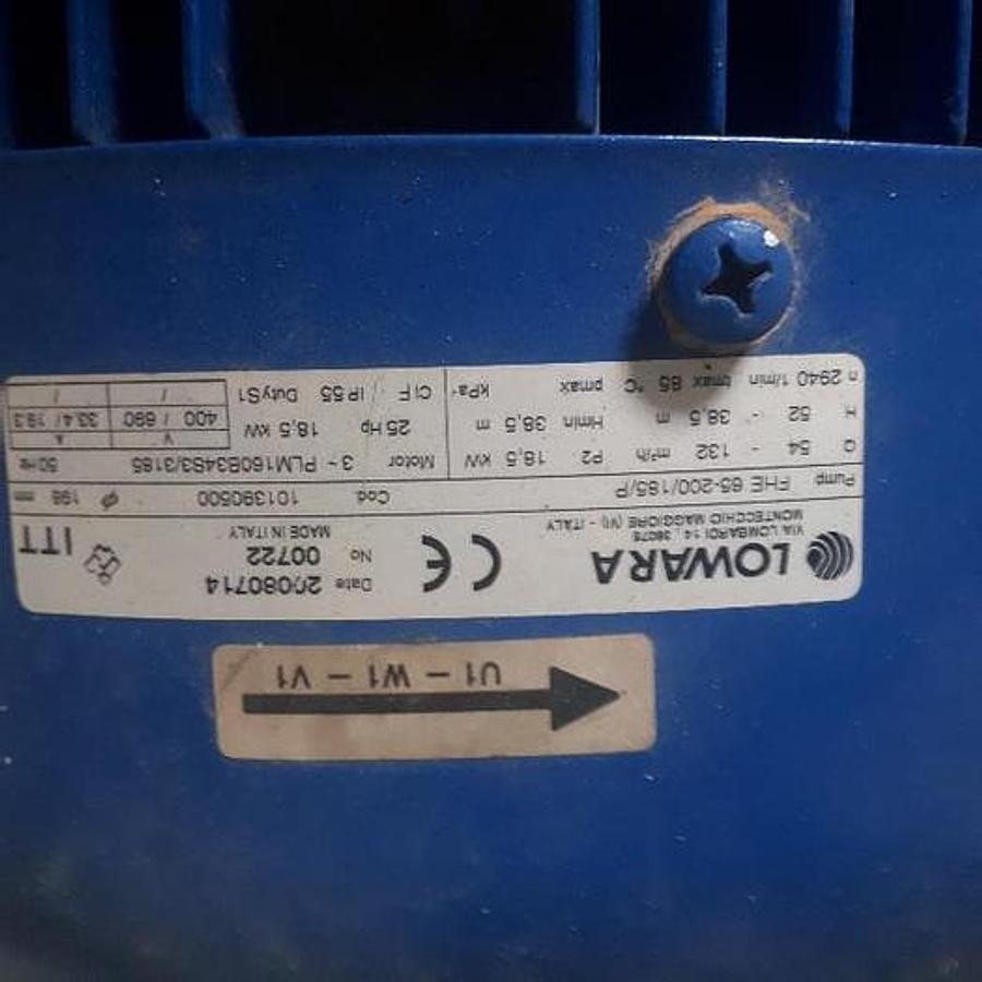 2017 LOWARA FHE 56-200/185/P PUMP