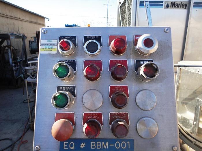 Used Capper, Lidder, 12-Station, S/st, Anderson, 1/2 HP, #C738215