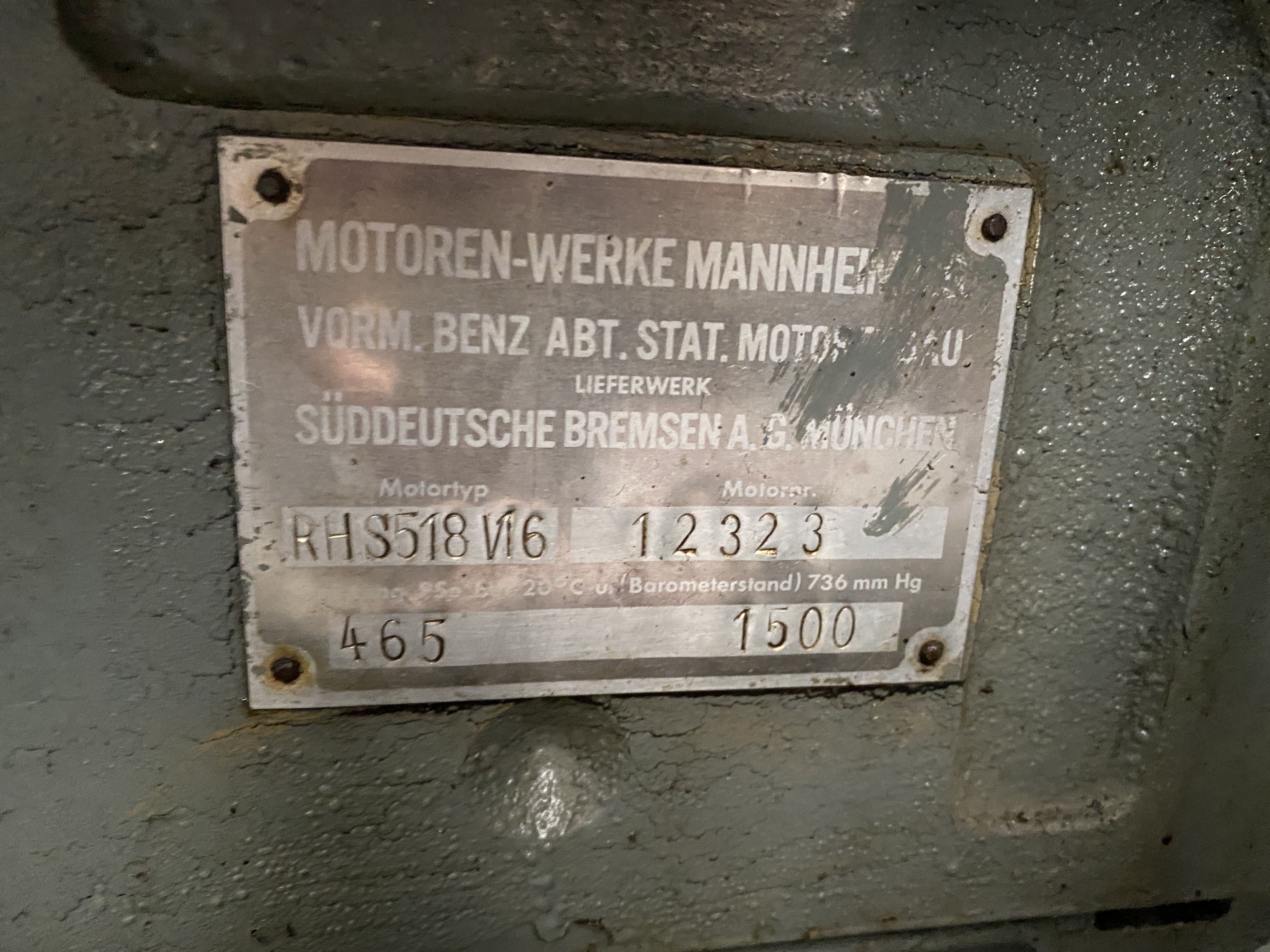 Used MWM RHS518-V16 / PILLER GEN.SET 395 KVA