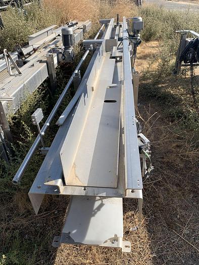 Used Conveyor, Belt, 12" x 33', S/st, Plastic Belt, Boxes #S744698
