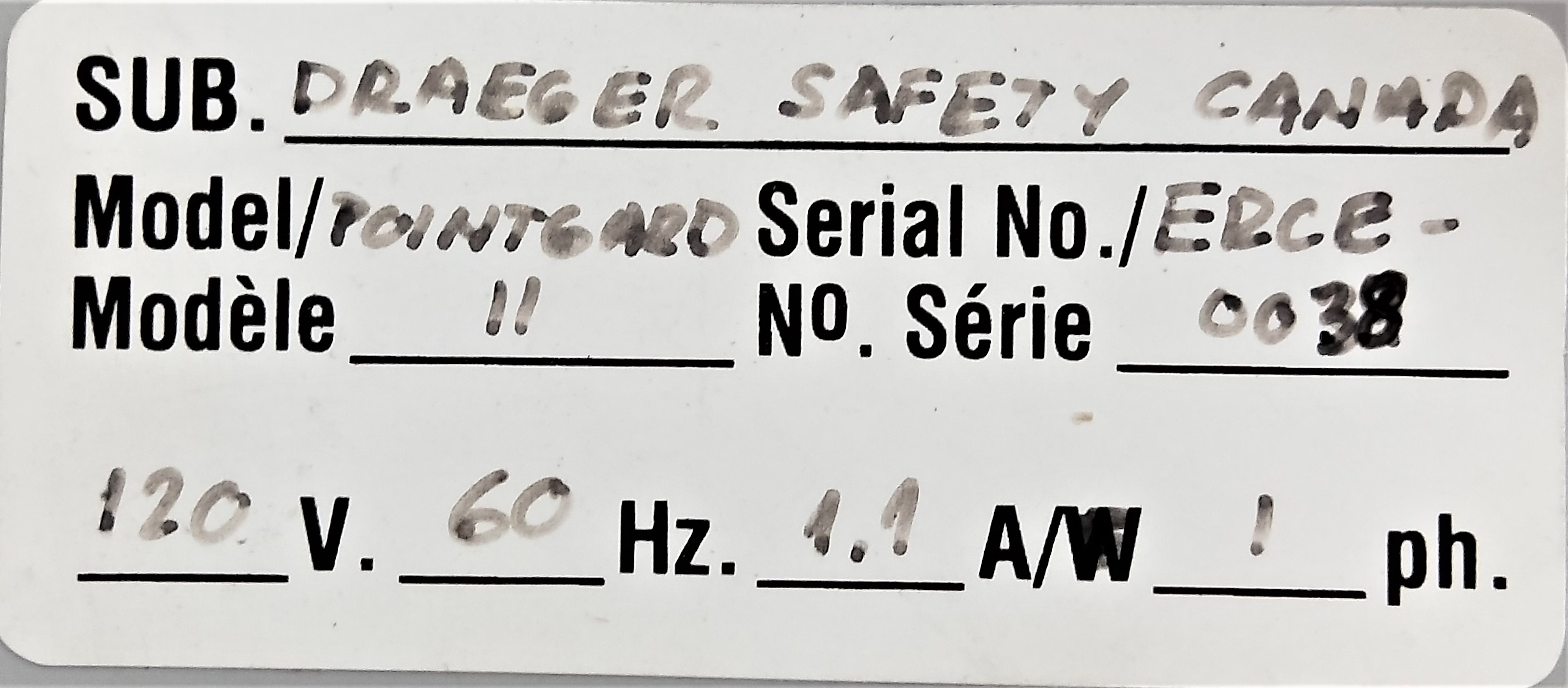 使用的德格PointGard II气体探测器在化学RG顾问公司出售 bob手机版app下载,BOB体育官方APPios下载